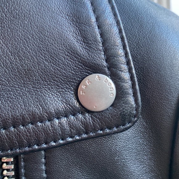 rag & bone Motorcycle Leather Jacket - Picture 15 of 17
